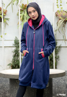 Hijacket Basic Navy X Pink - HJ-20