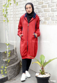 Hijacket Basic Maroon X Navy - HJ-24