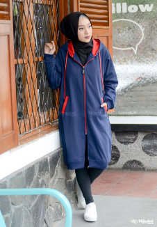 Hijacket Basic Navy X Red - HJ-3